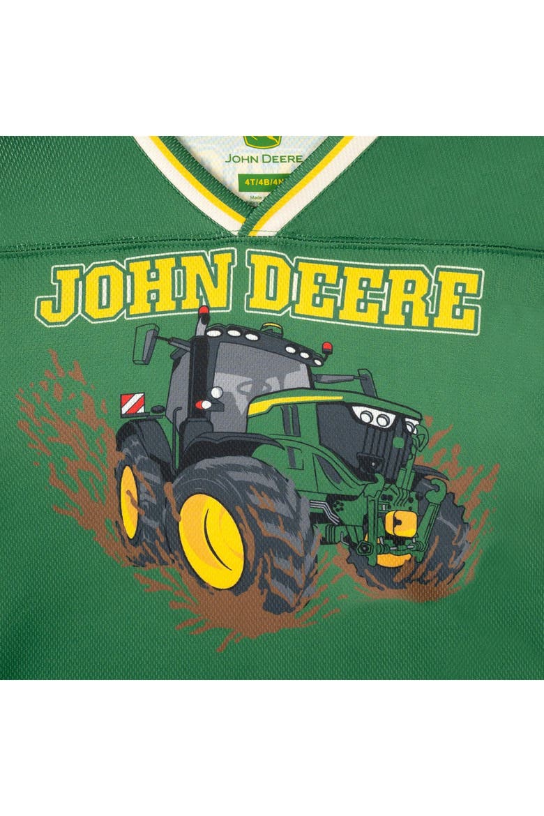 Football Long Sleeve T-Shirt, Alternate, color, Green and Off White