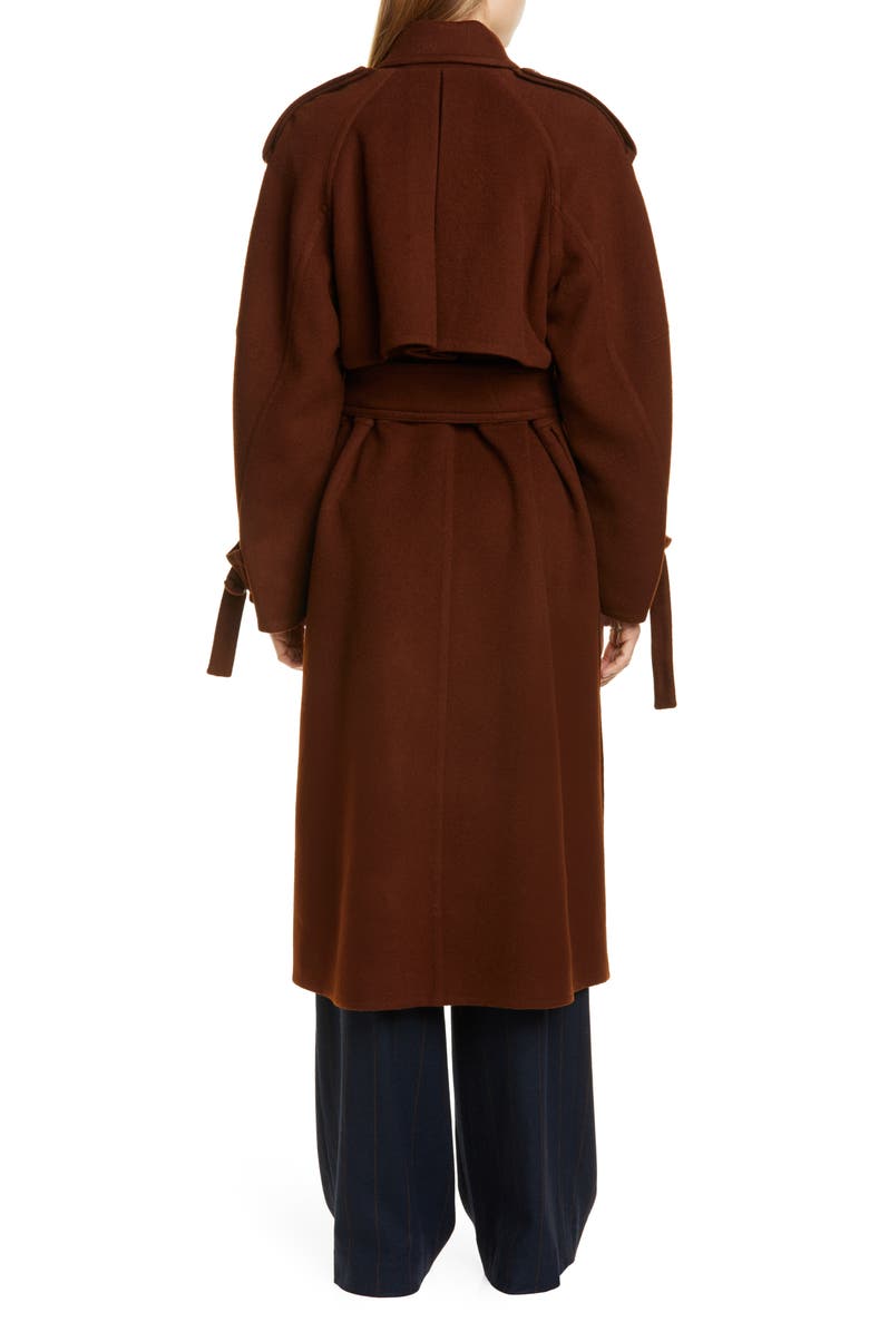 Vince Belted Wool Blend Trench Coat, Alternate, color,