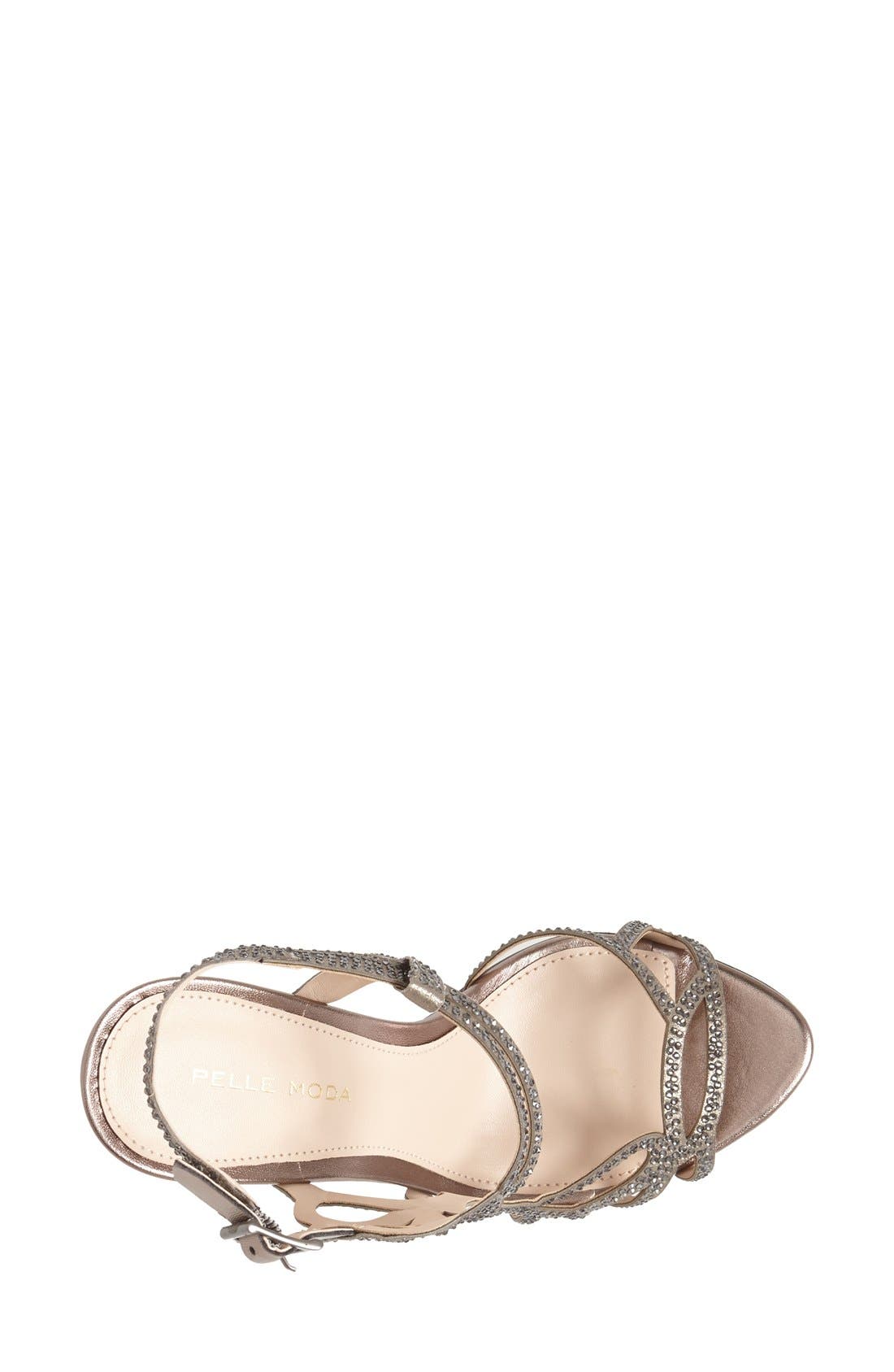 Pelle Moda 'Fey' Metallic Platform Sandal, Alternate, color, 