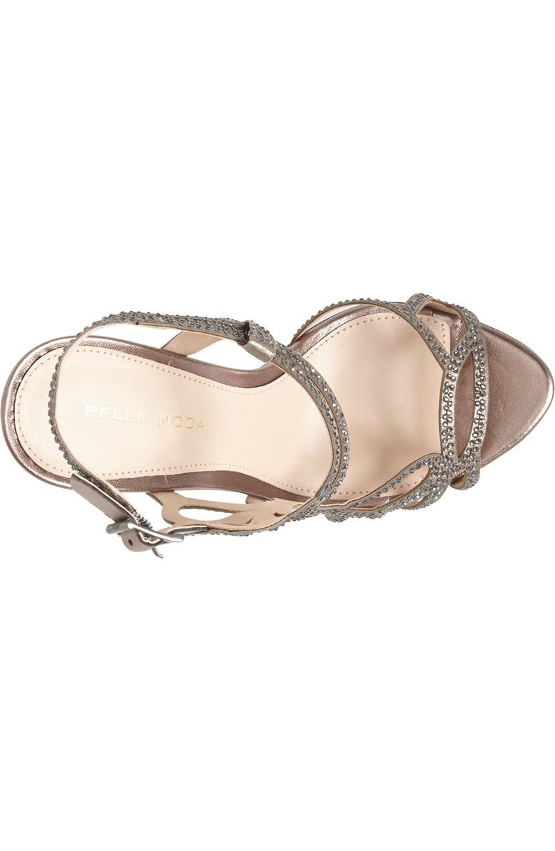 Pelle Moda 'Fey' Metallic Platform Sandal, Alternate, color,