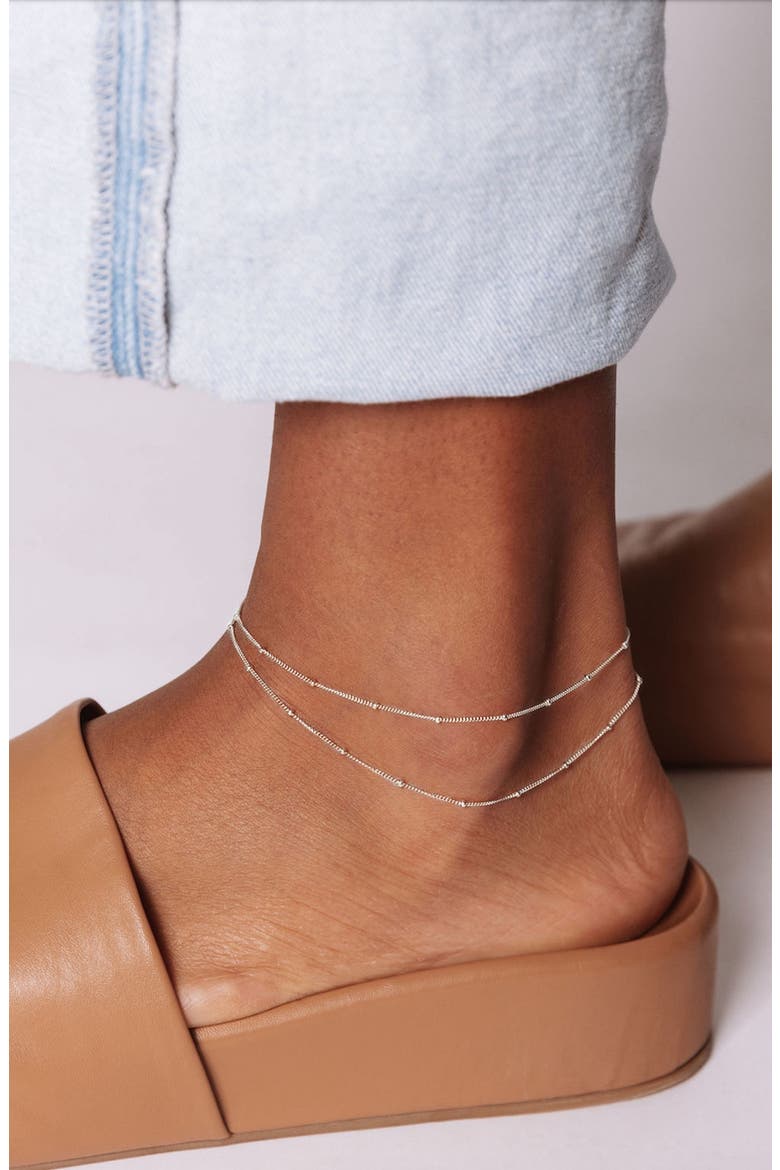 Palmer Anklet, Alternate, color, SILVER