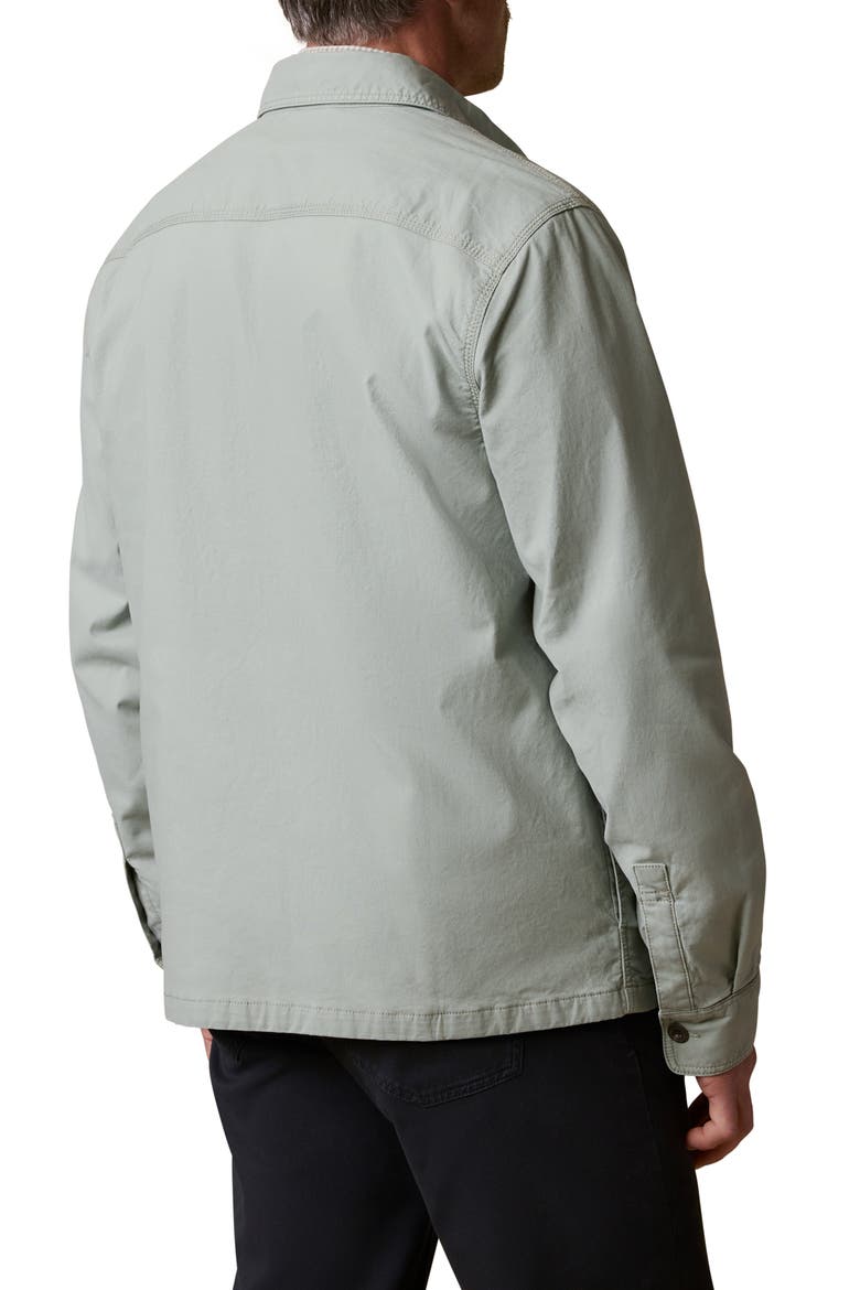 Lakeside Stretch Organic Cotton CPO Jacket, Alternate, color, COASTAL SAGE