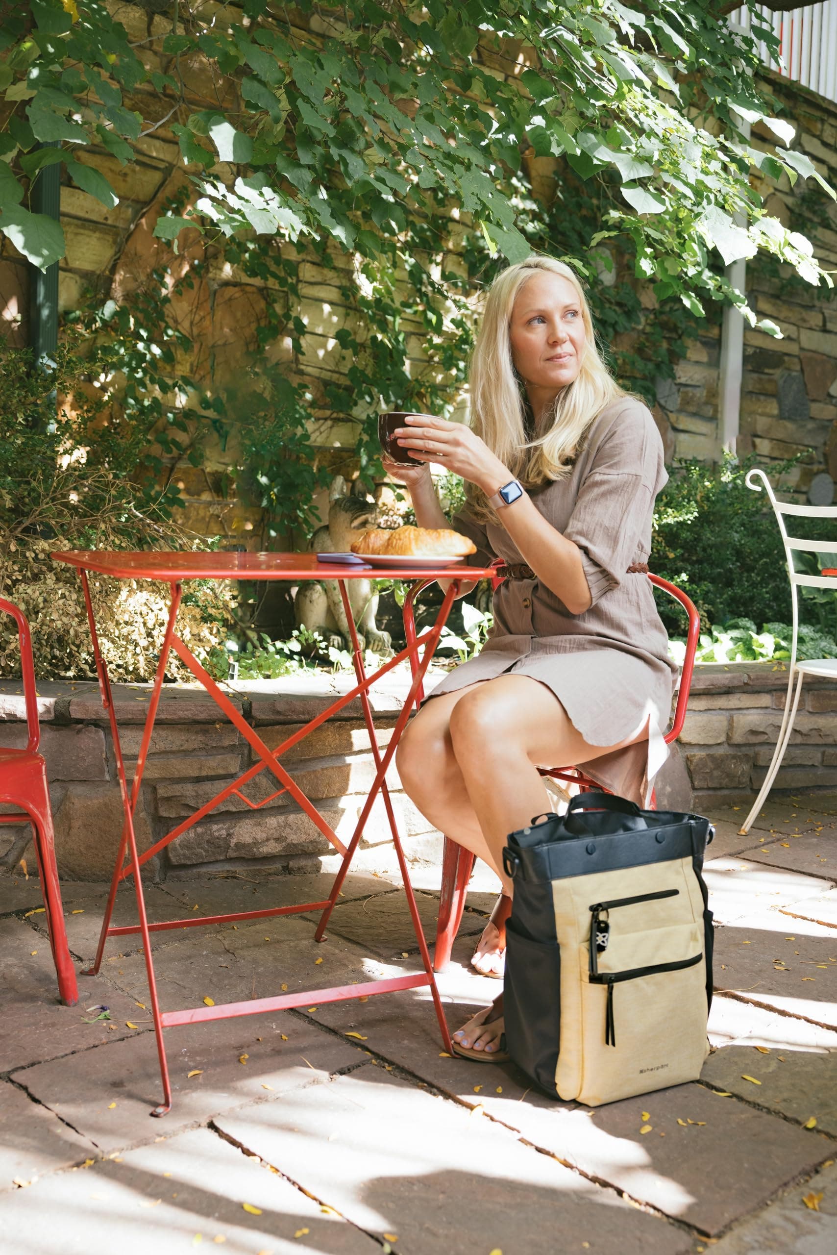 Sherpani Soleil Anti Theft Convertible Backpack, Fits 15 Inch Laptop, Alternate, color, Straw