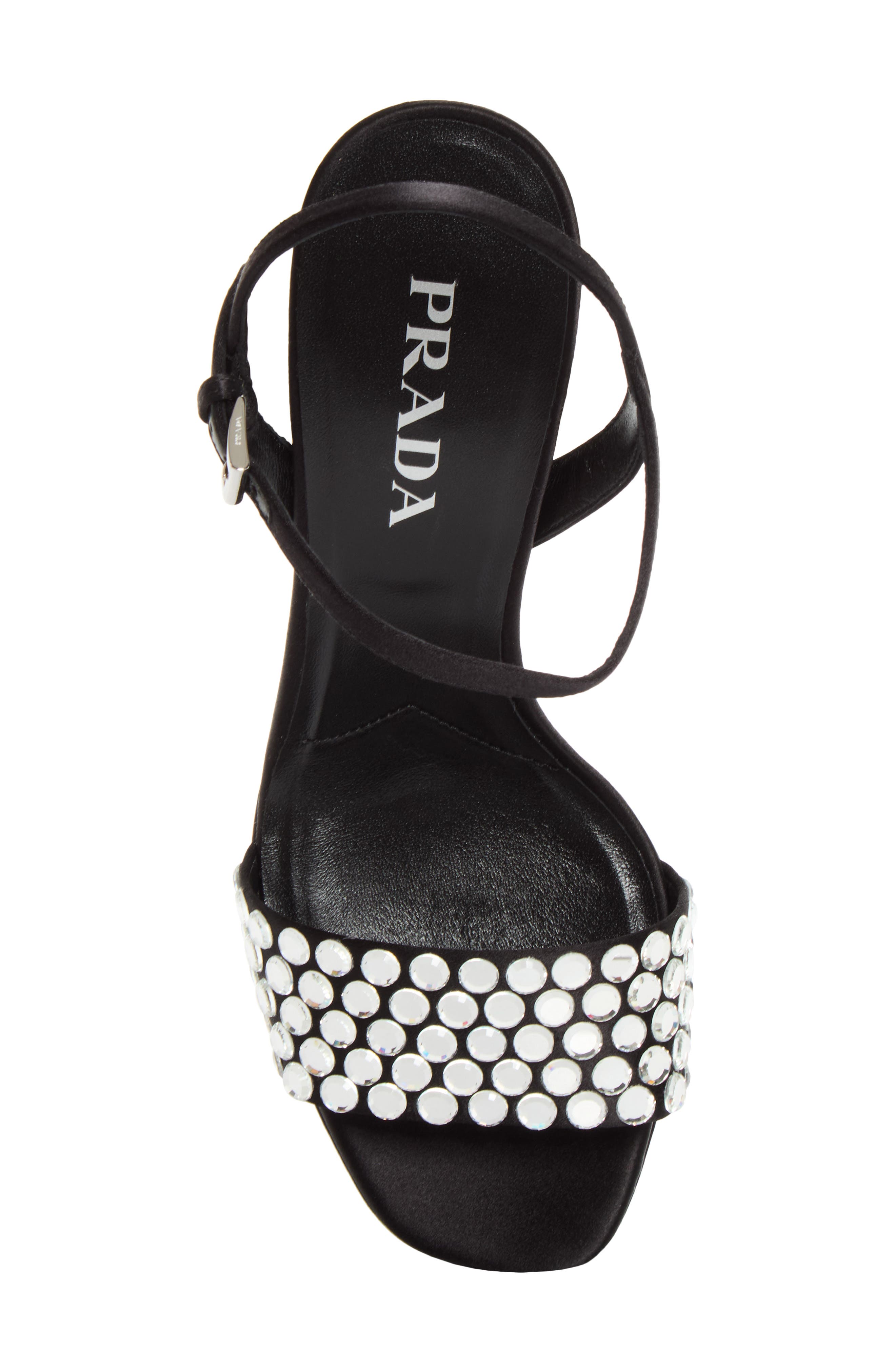 Crystal Platform Sandal, Alternate, color, NERO