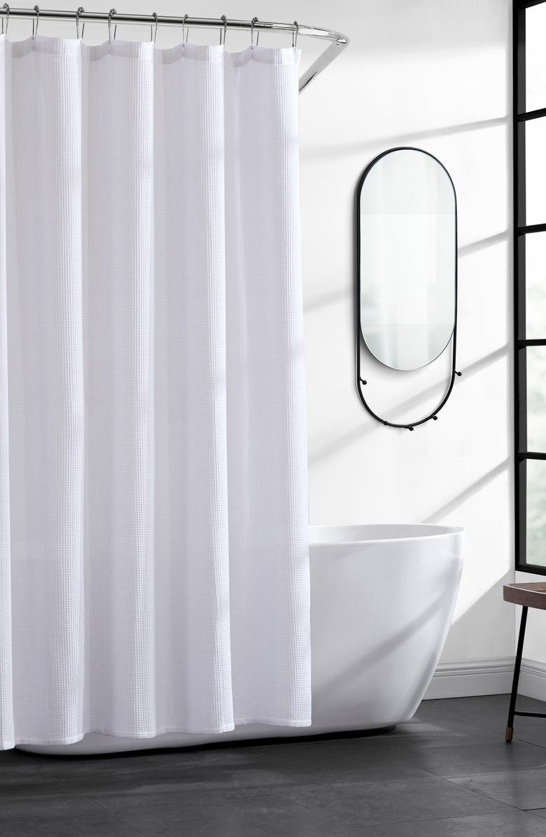 Kenneth Cole New York Waffle Knit Shower Curtain, Alternate, color, 