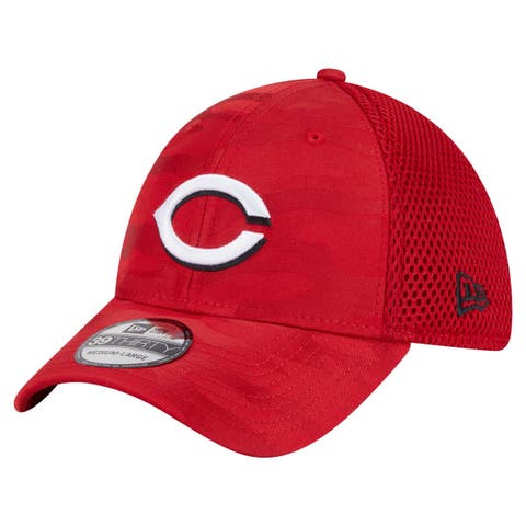 Men's New Era Red Cincinnati Reds Subtle Camo 39THIRTY Flex Hat