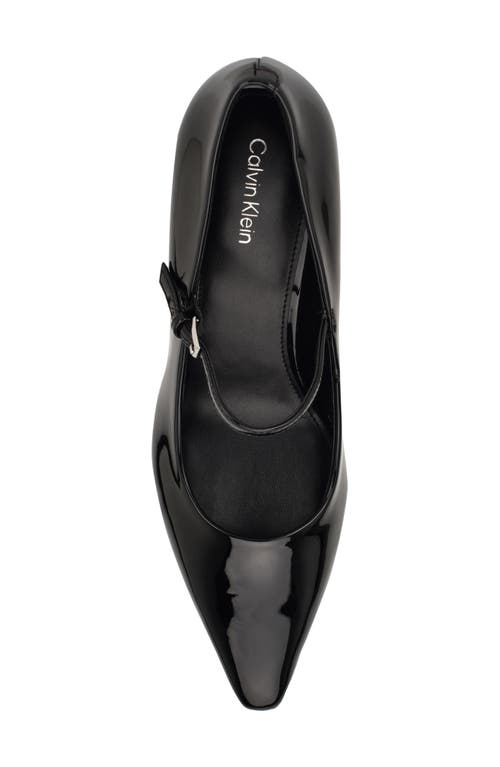 Calvin Klein Naprina Pointed Toe Mary Jane Pump In Black