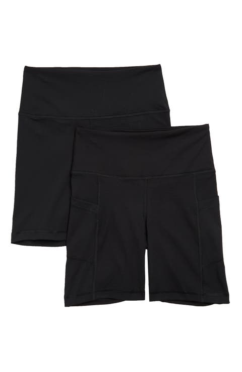 Set of 2 Lux High Waist Bike Shorts