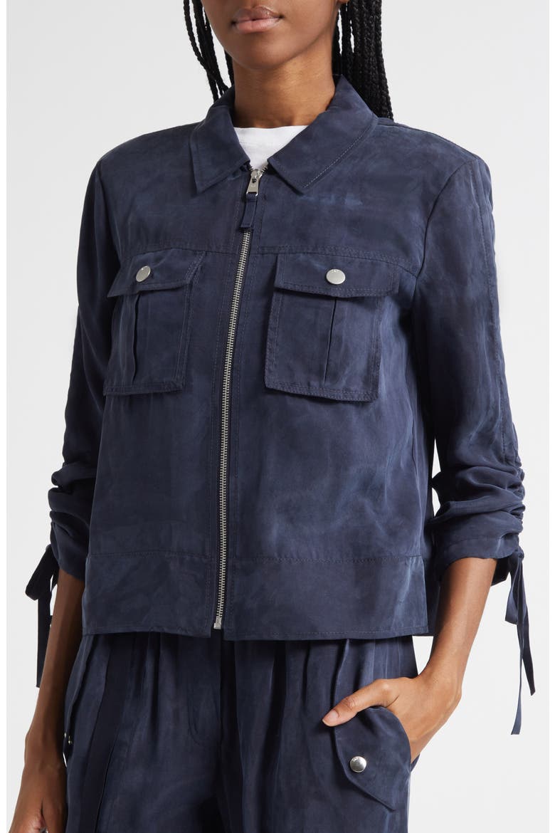 Dale Washed Twill Jacket, Alternate, color, NAVY