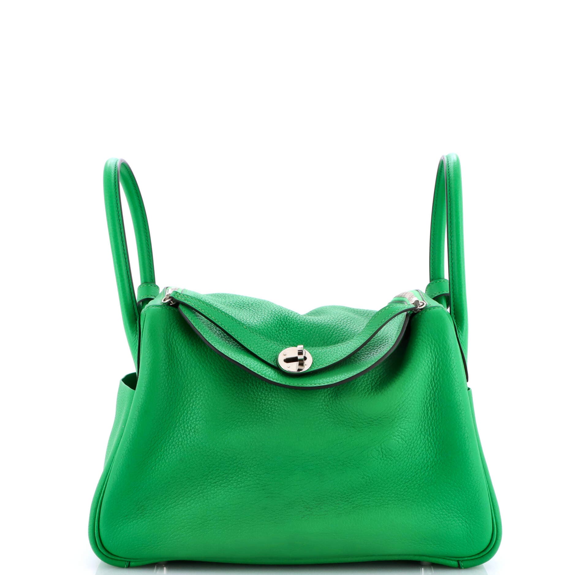 Pre-Owned Hermes Lindy Bag Clemence 30, Main, color, Green