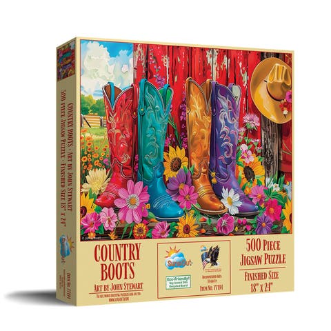 Country Boots 500 piece Jigsaw Puzzle for Adults