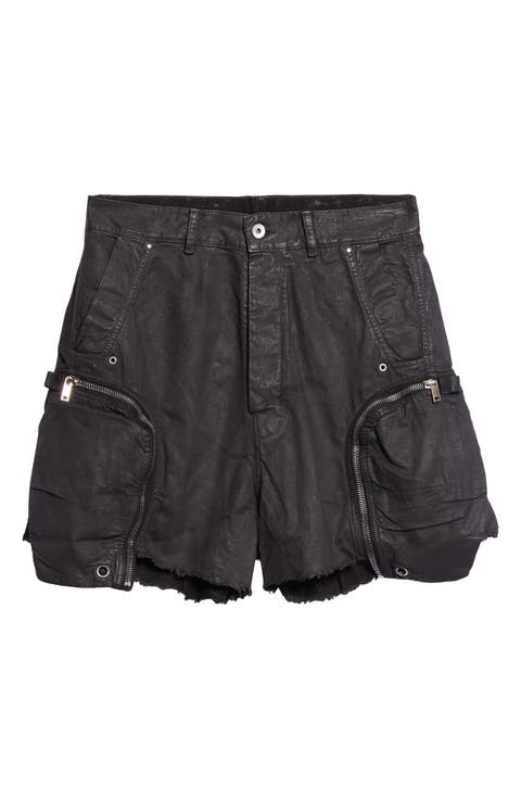 Bauhaus Frayed Denim Shorts