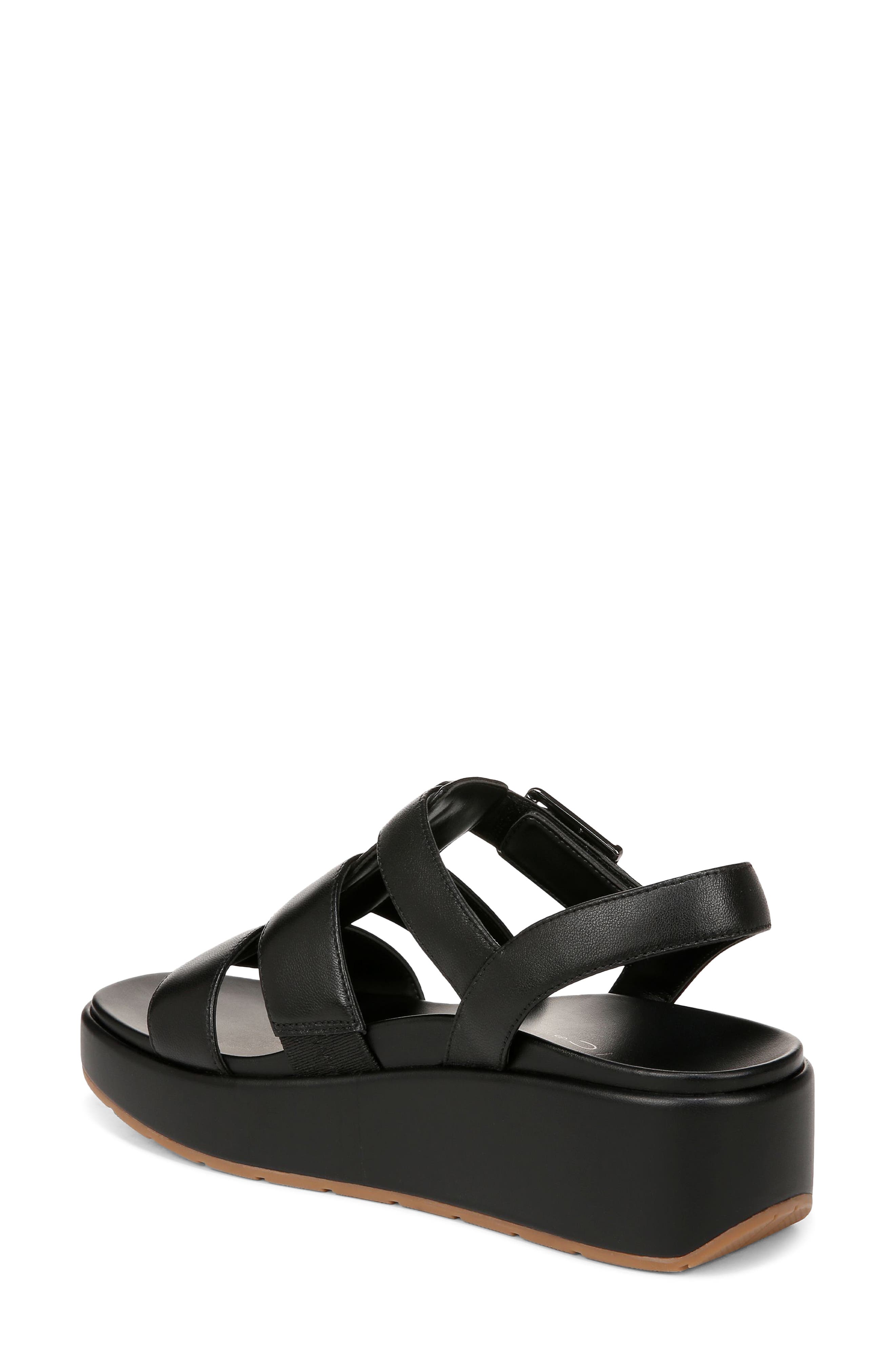 Vionic Delano Platform Fisherman Sandal, Alternate, color, Black