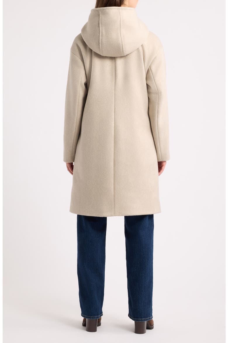Faux Fur Hood Car Coat, Alternate, color, OATMEAL