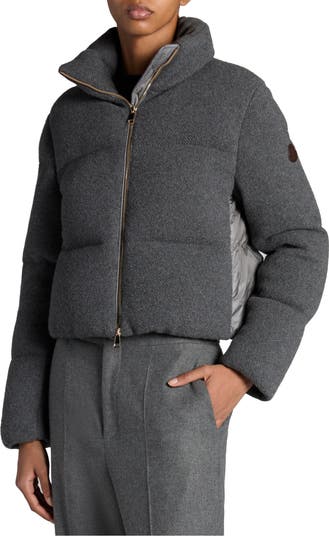 【MONCLER】Piumino corto Breze in cashmere★ダウンジャケット Moncler Breze Cashmere & Nylon Puffer Jacket | Nordstrom