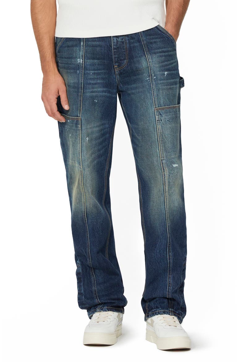 Straight Leg Carpenter Jeans, Main, color, SAVOY