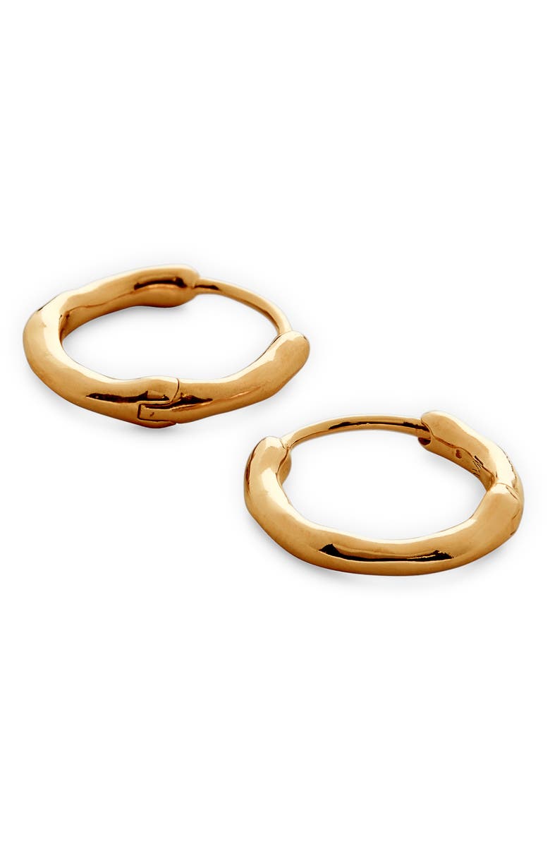 Monica Vinader Siren Muse Huggie Hoop Earrings, Alternate, color, Gp