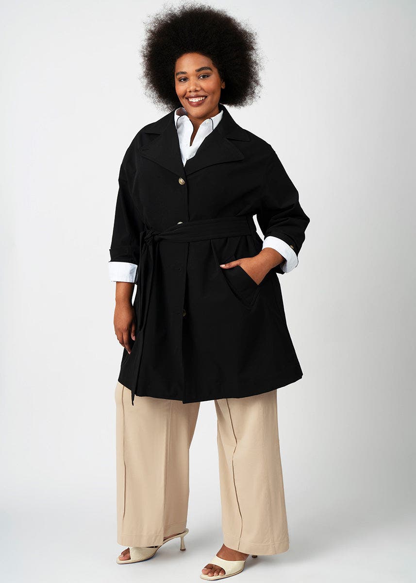 Tech Twill Trench Coat Plus Size - image 2
