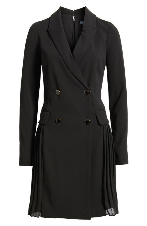 Julia Jordan Double Breasted Long Sleeve Coat Dress In Black