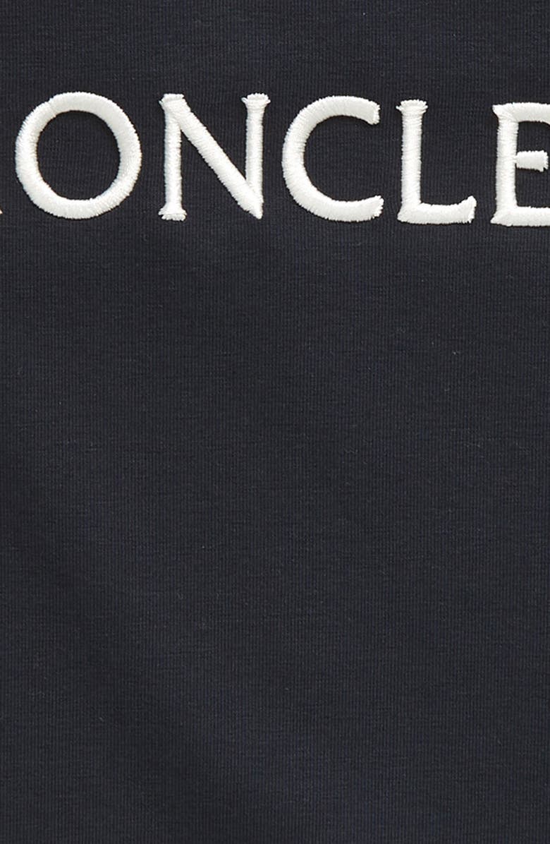 Moncler Kids' Embroidered Logo Stretch Cotton T-Shirt, Alternate, color,