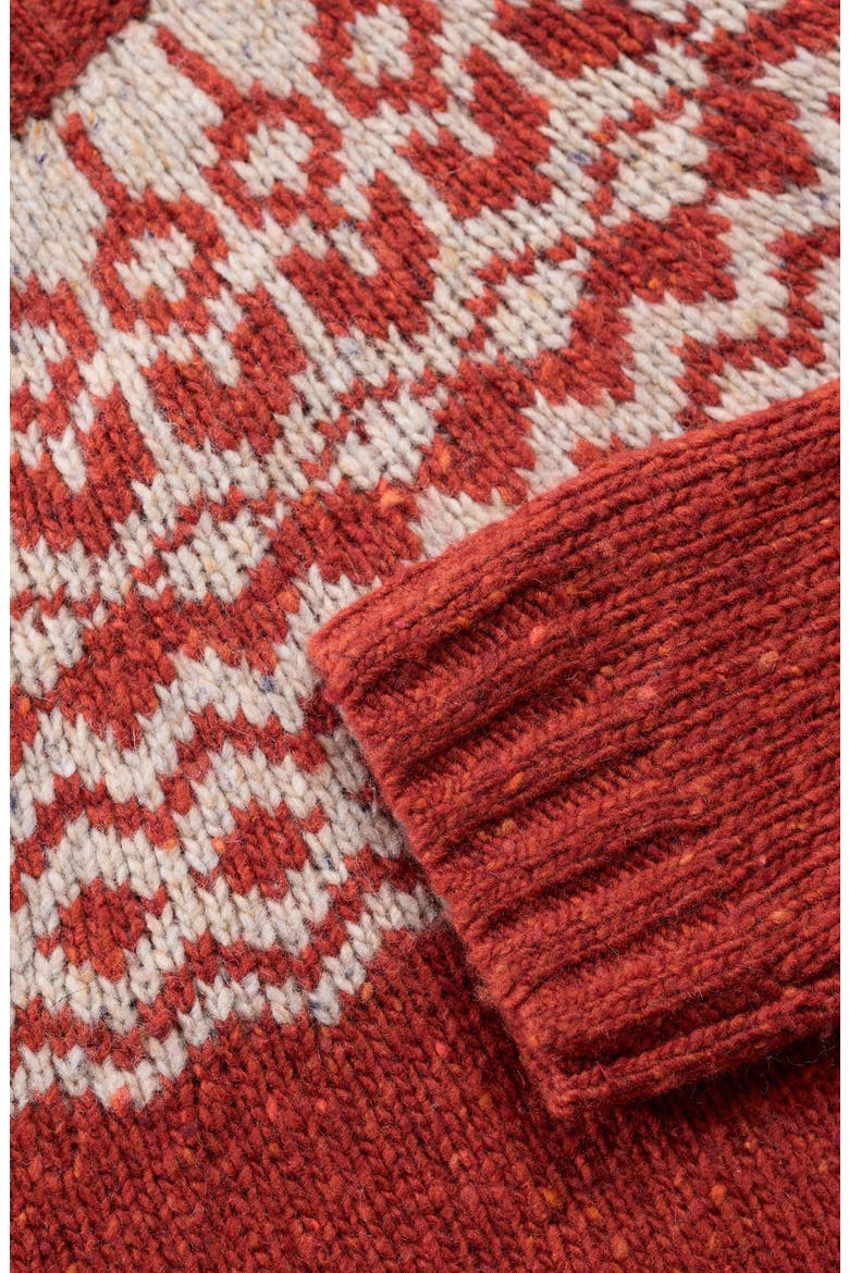 Port Kinnis Fair Isle Merino Wool Blend Crewneck Sweater, Alternate, color, WAG TAIL RED SAIL BI