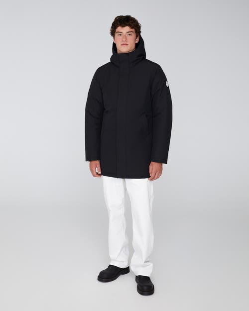 Quartz Co. Labrador | Hooded Down Winter Jacket In Black
