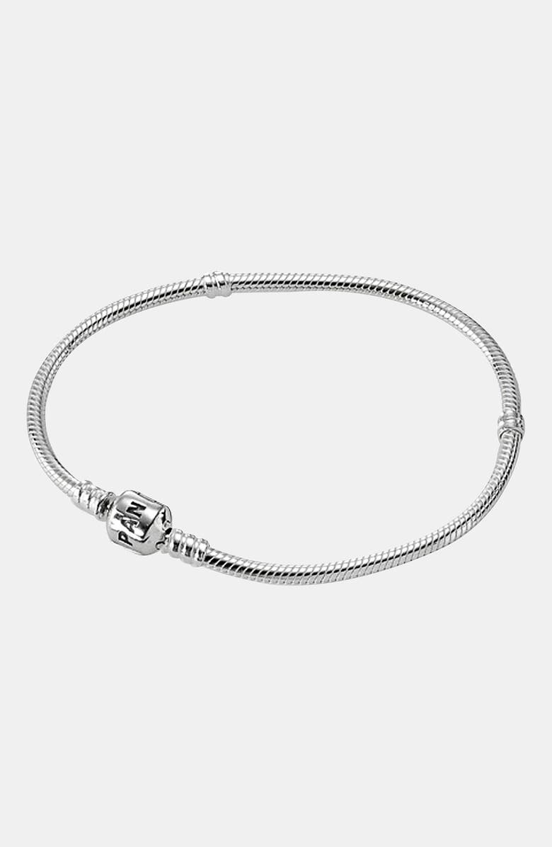 PANDORA Sterling Silver Charm Bracelet, Main, color,