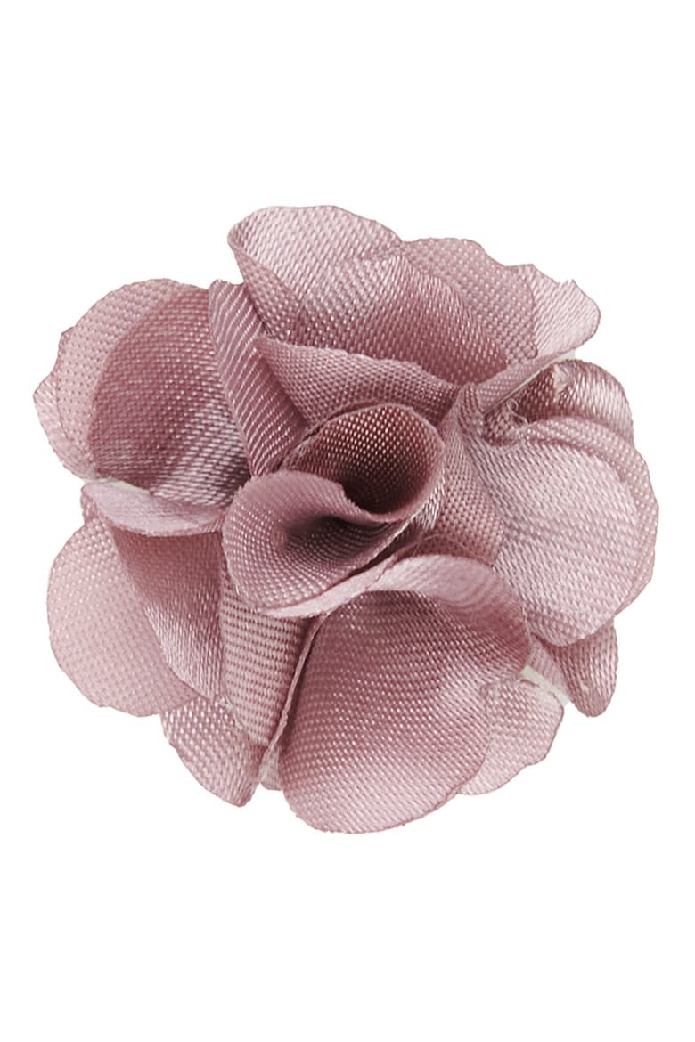 Men's Flower Lapel Pin, Main, color, ROSE QUARTZ