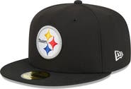 New Era Men's New Era Black Pittsburgh Steelers  Main 59FIFTY Fitted Hat