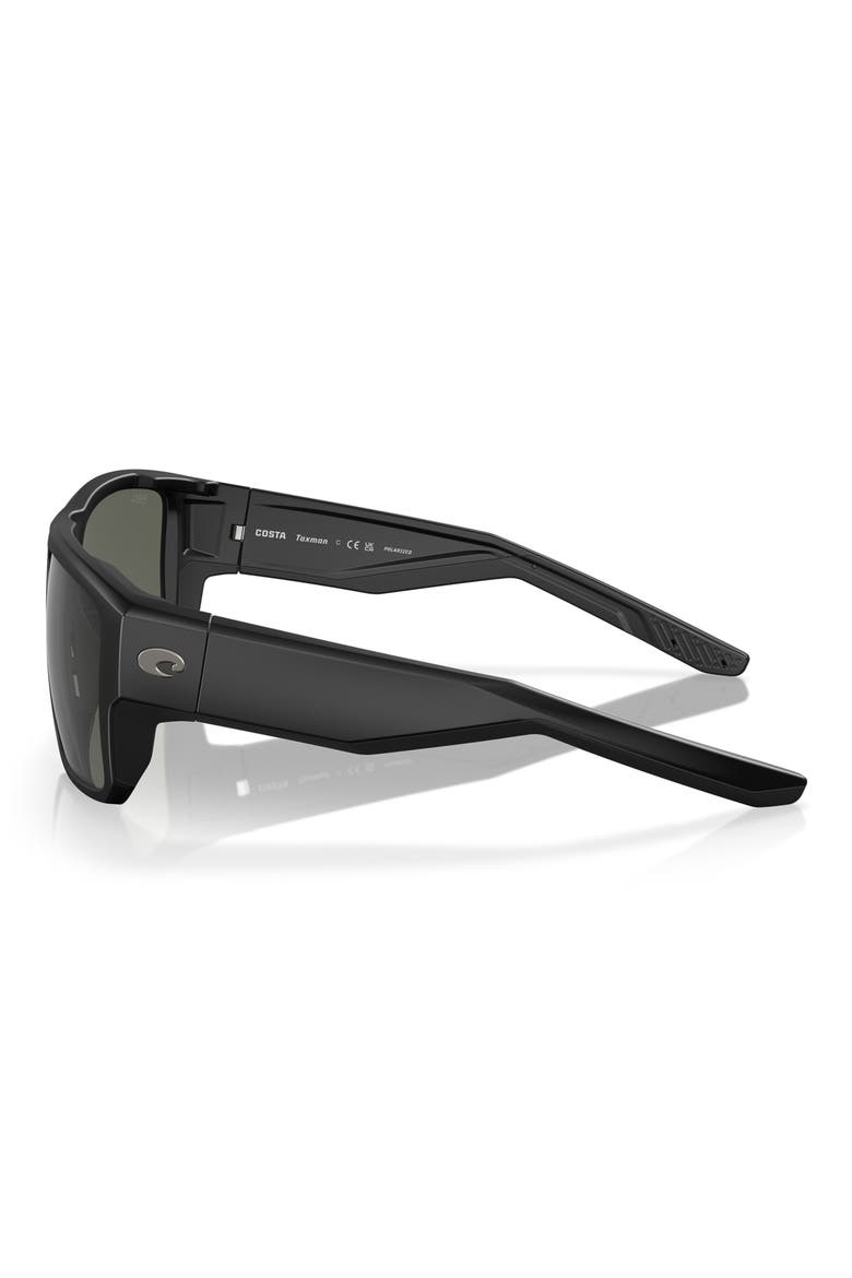 59mm Polarized Square Sunglasses, Alternate, color, MATTE BLACK/ GRAY