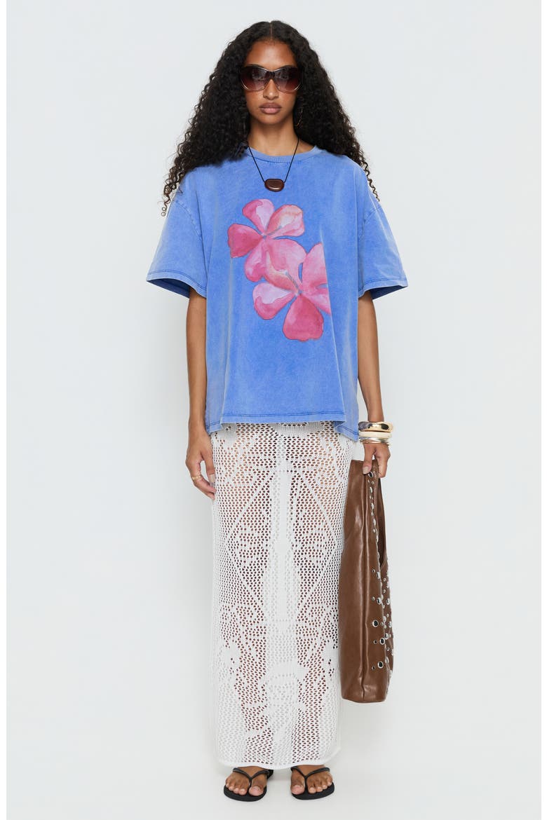 Watercolour Daydream Graphic Oversized T-Shirt, Alternate, color, WASHED BLUE