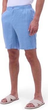 Bugatchi Trent Drawstring Linen Shorts