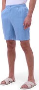Bugatchi Trent Drawstring Linen Shorts