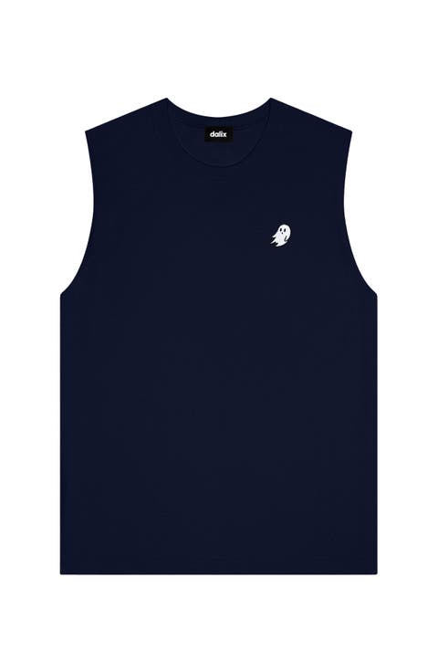Mens Ghost Lightweight Cotton Tank