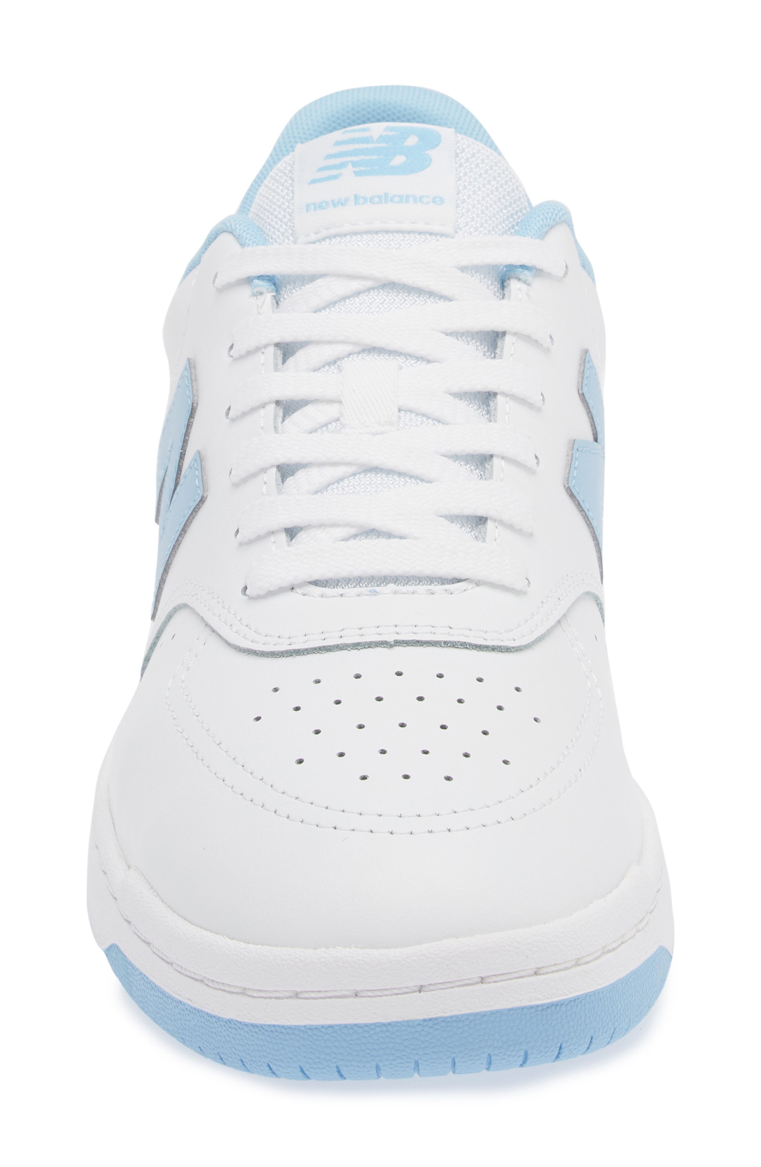 New Balance BB80 Basketball Sneaker, Alternate, color, White/ Light Blue