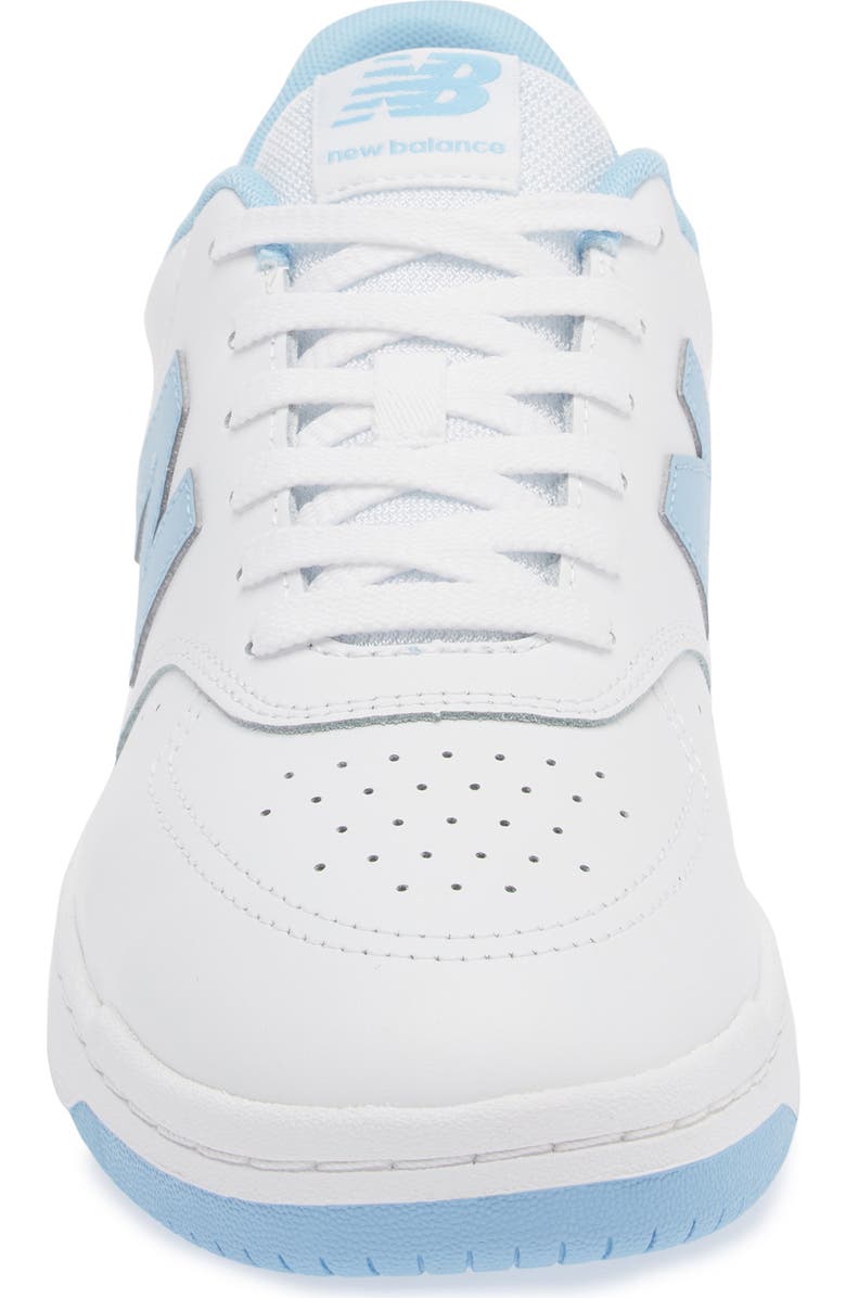 New Balance BB80 Basketball Sneaker, Alternate, color, White/ Light Blue