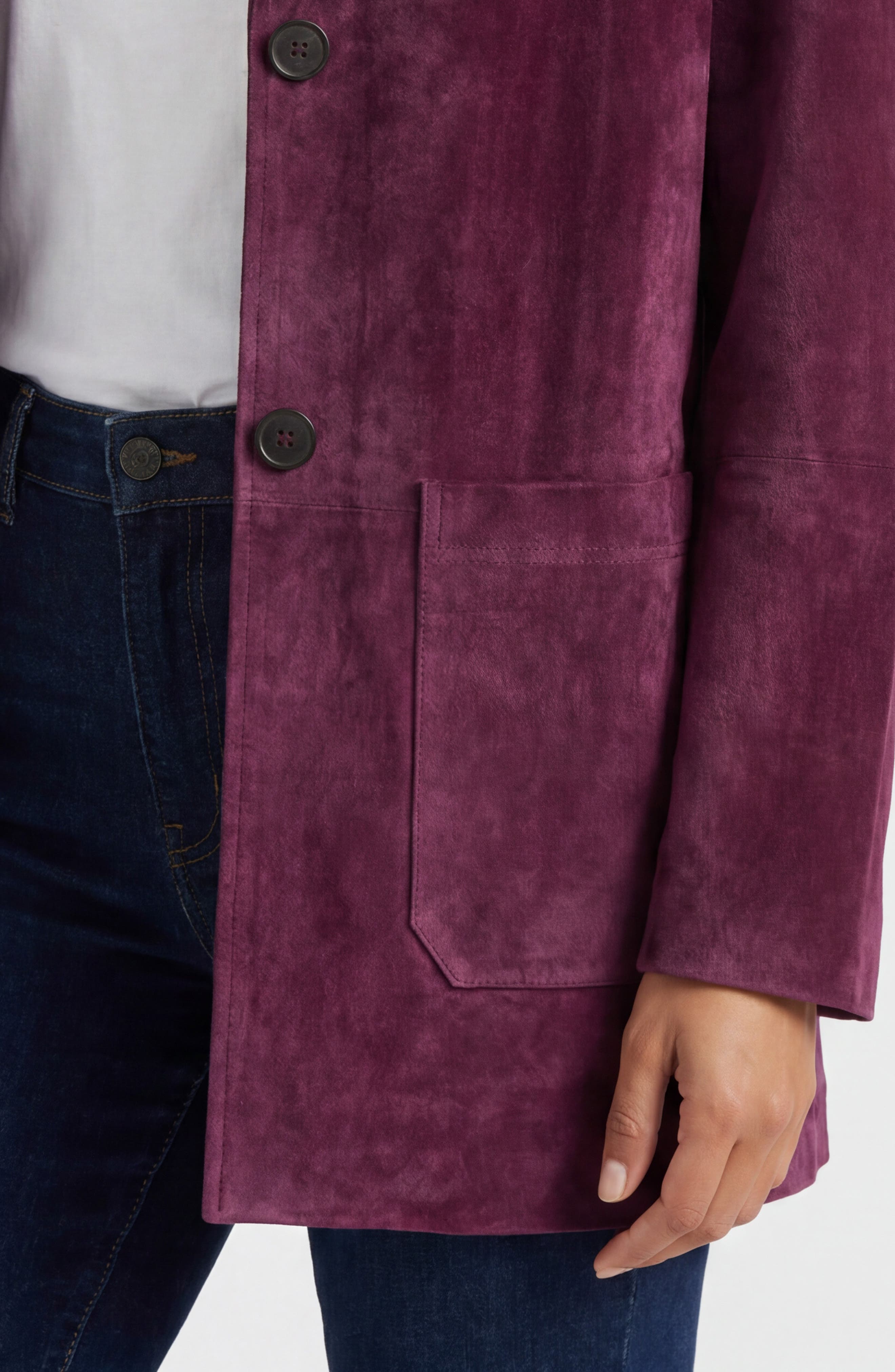 Женские куртки NVLT Patch Pocket Suede Jacket — фото 4