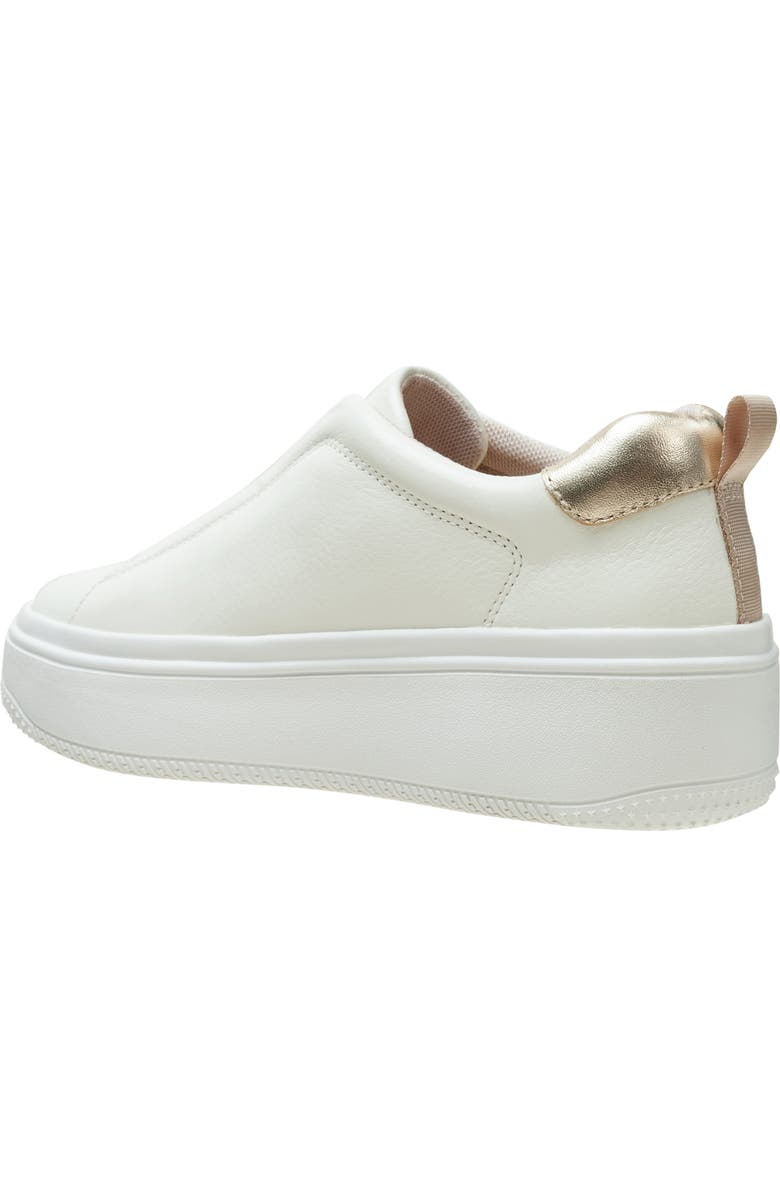 Linea Paolo Golde Platform Sneaker, Alternate, color, White/ Gold