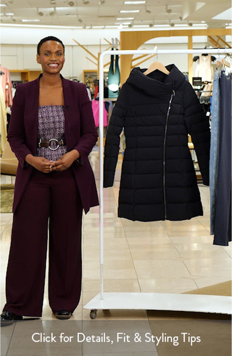 Judy Water Resistant 700 Fill Power Hooded Down Coat, sales video thumbnail