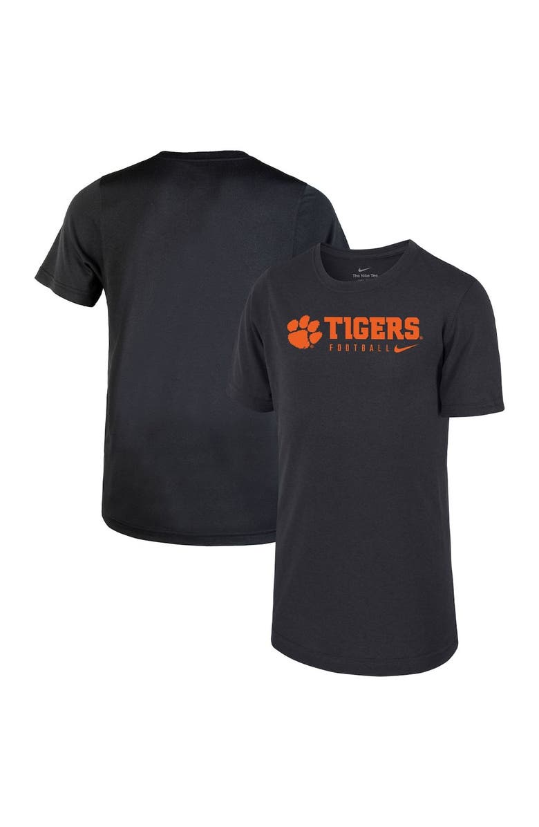 Nike Preschool Nike Black Clemson Tigers 2023 Sideline Legend Performance T-Shirt, Main, color, 