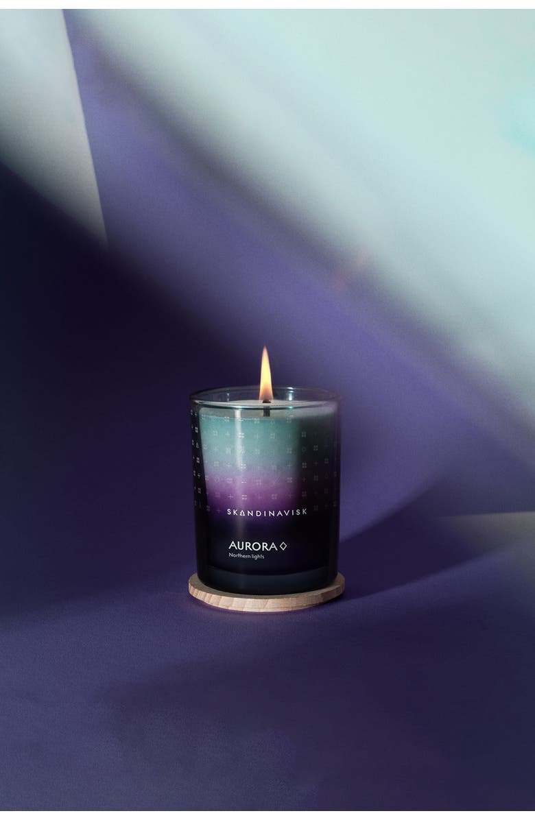 SKANDINAVISK AURORA Scented Candle 200g, Alternate, color, Aurora Blue Sky