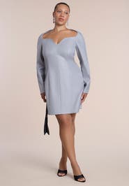 ELOQUII Sweetheart Neck Mini Dress