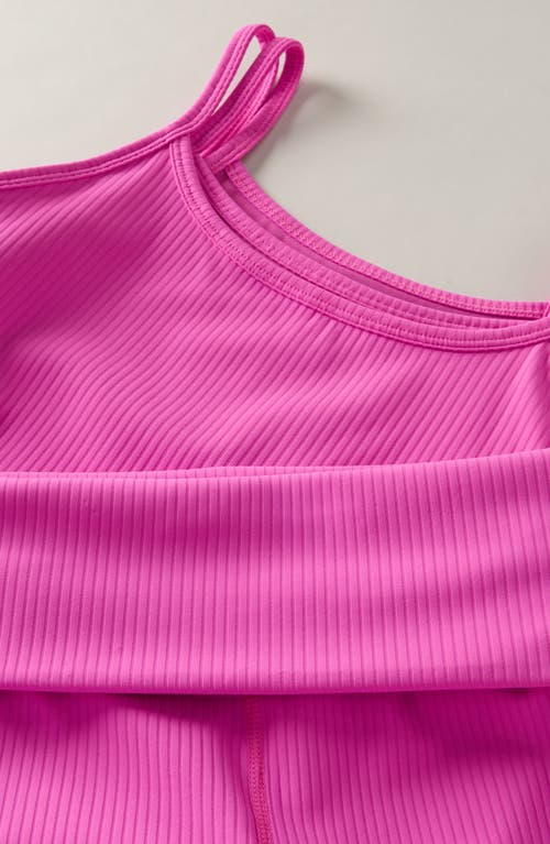 Zella Girl Kids' Rib Camisole & Pants Set In Pink