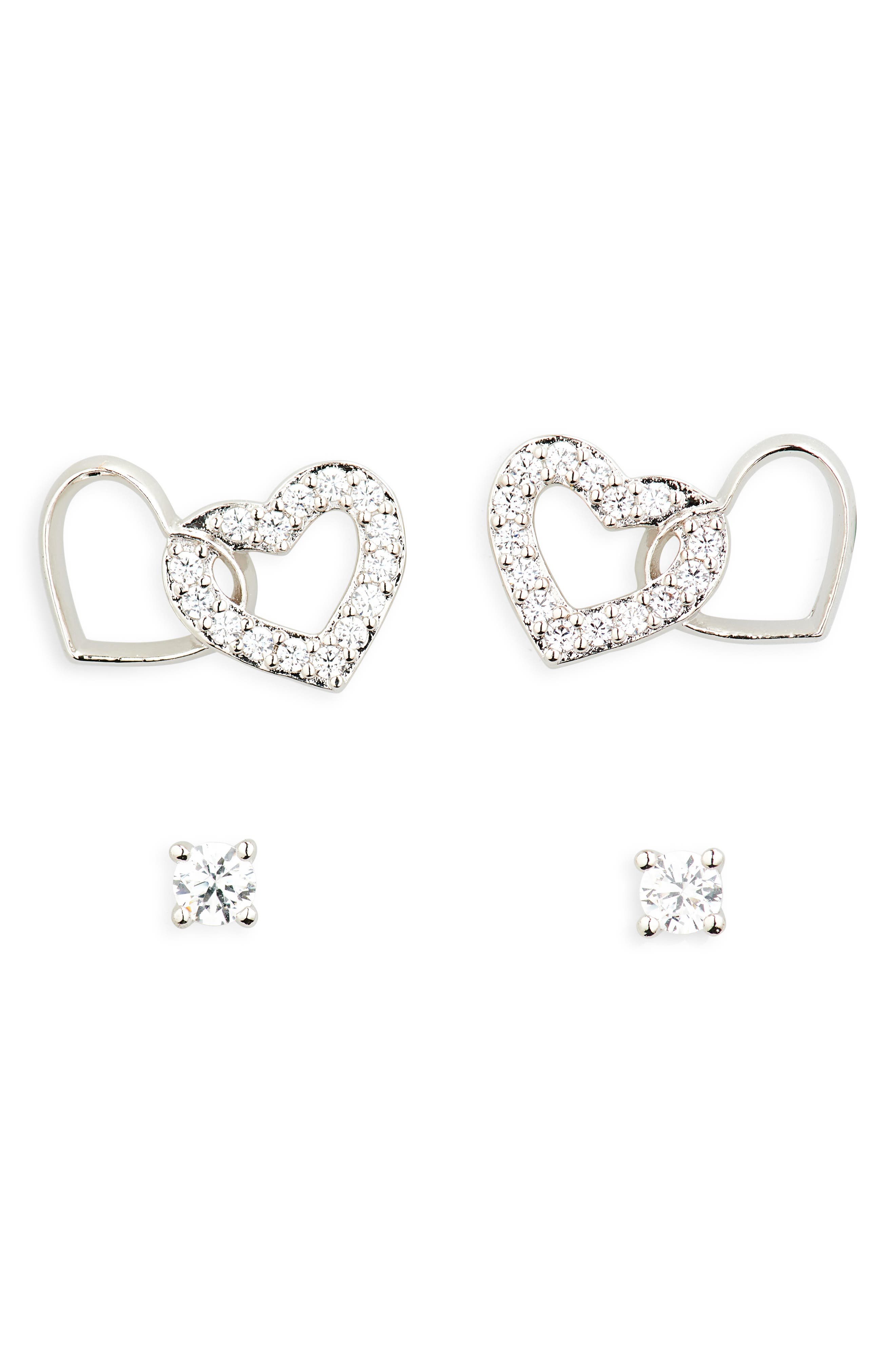 Nadri 2-Piece Heartbreaker CZ Earrings Set