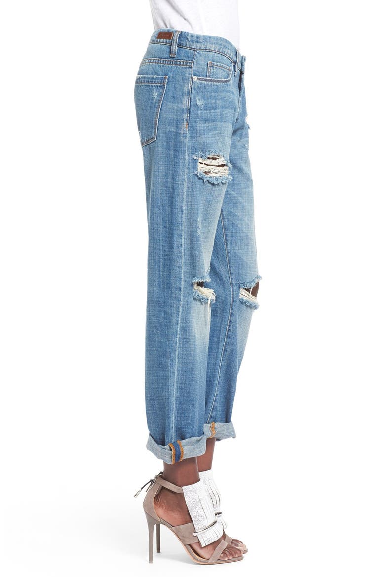 'Meant to Be' High Rise Distressed Boyfriend Jeans, Alternate, color, TOMBOY