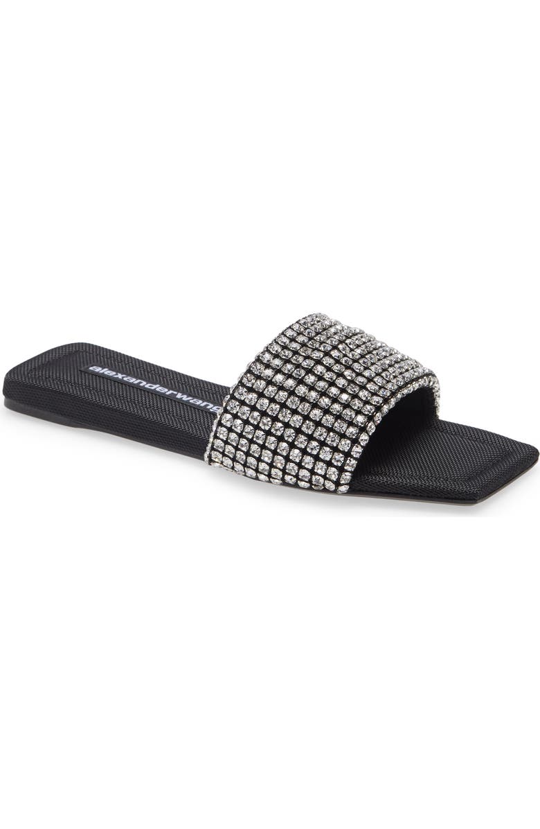 Alexander Wang Anya Crystal Slide Sandal, Main, color,