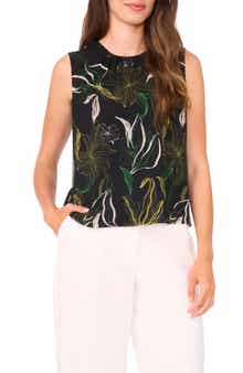 Halogen® Gathered Neck Sleeveless Shell