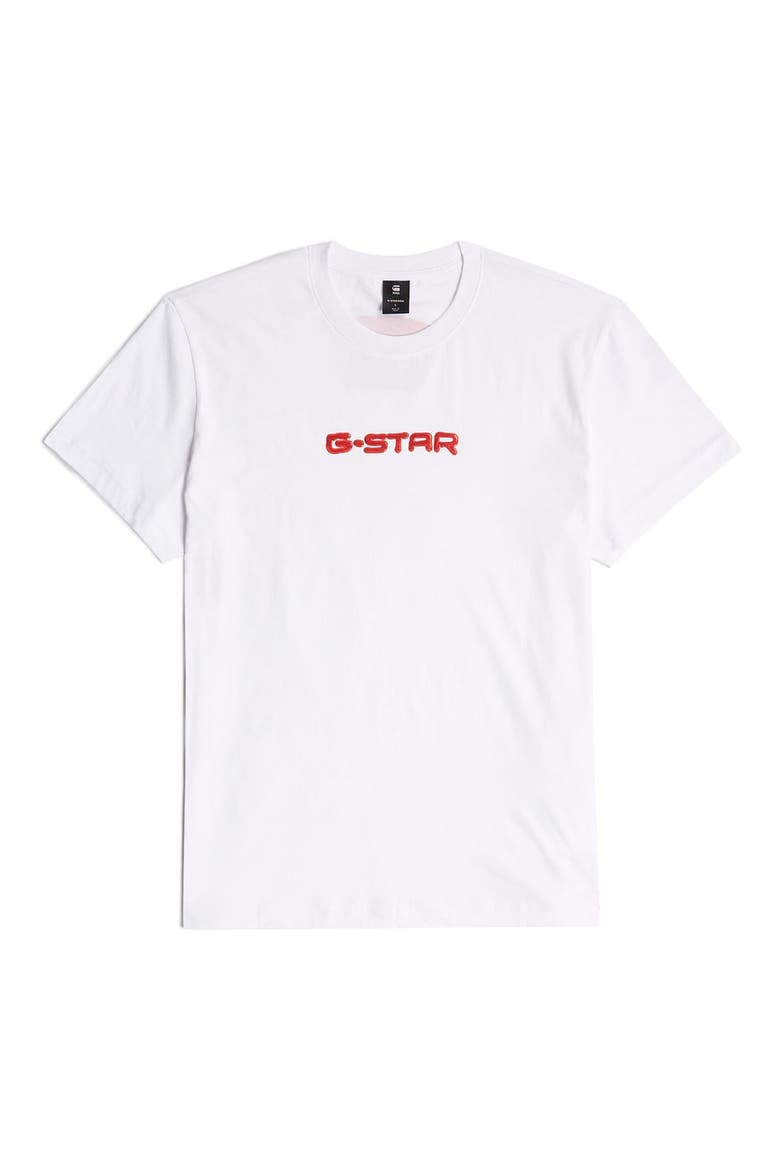 Gel Print Organic Cotton T-Shirt, Main, color, WHITE