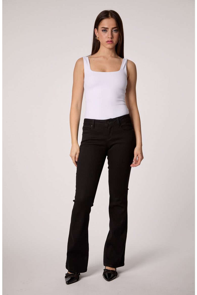 Y2K Low Rise Boot Cut Jean, Alternate, color, Black
