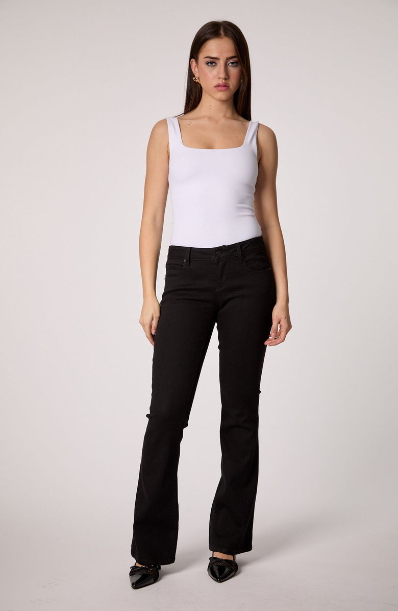 BLUE REVIVAL Y2K Low Rise Boot Cut Jean, Alternate, color, Black